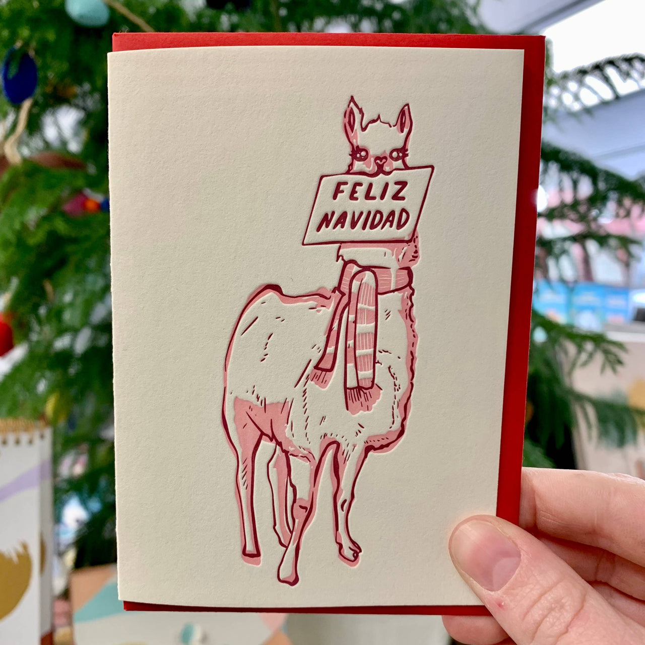 Llama Feliz Navidad