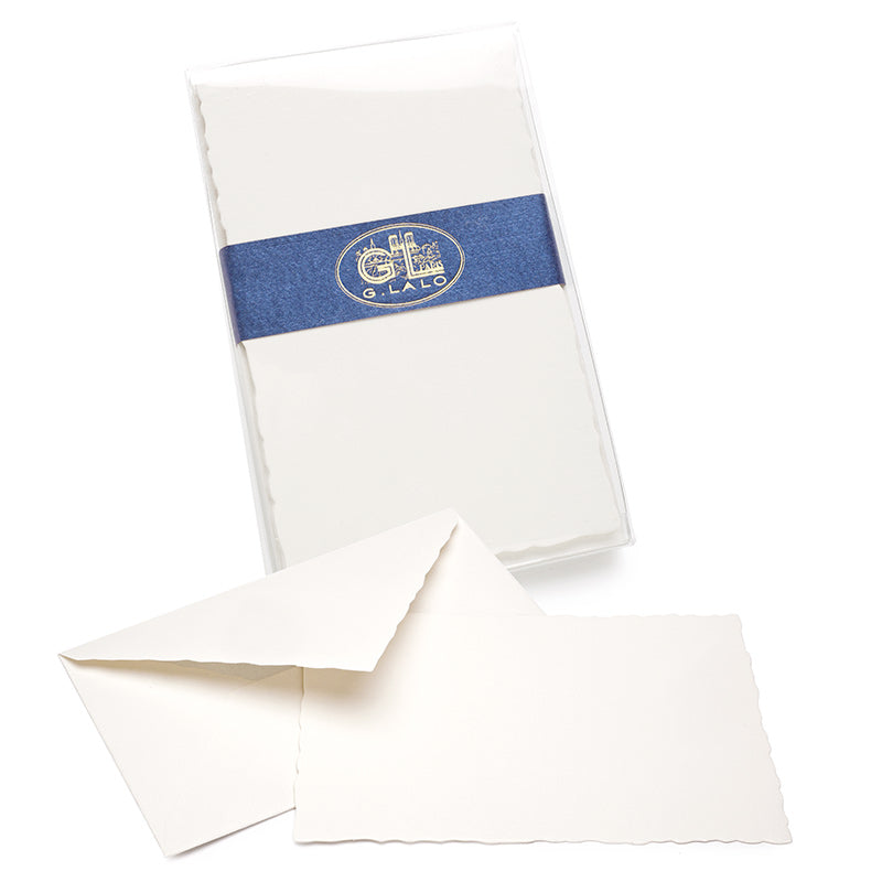 G. Lalo Deckled-Edge Note Set - Bright White