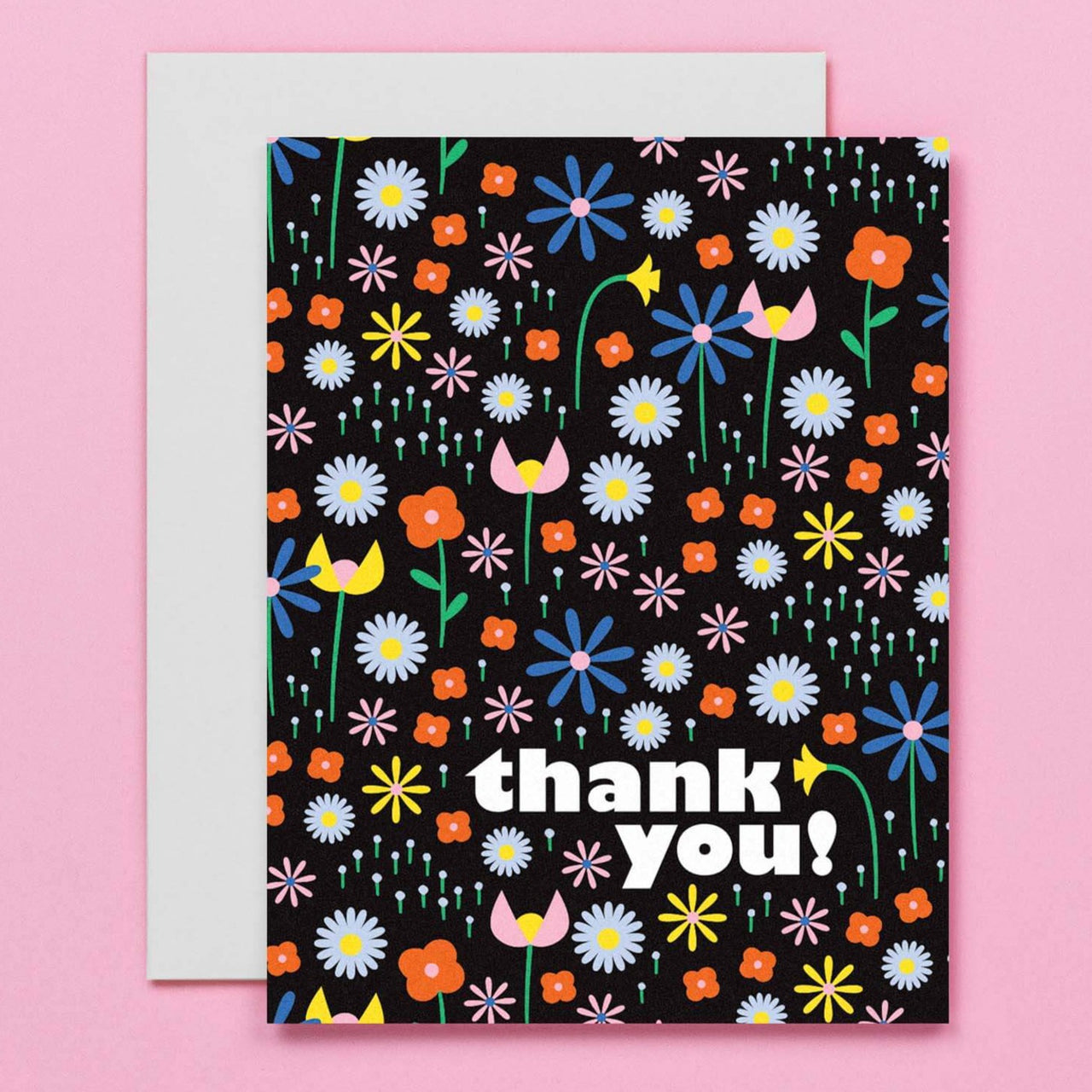 Chanson de Fleurs Thank You Card - Single Card