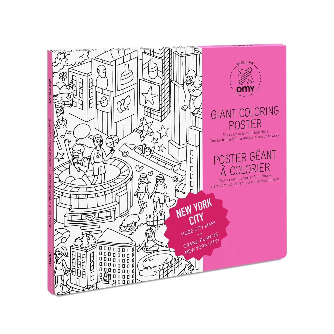 New York Coloring Poster