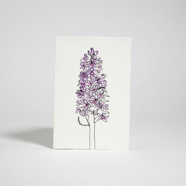 Spotted Orchid Blank Greeting Card