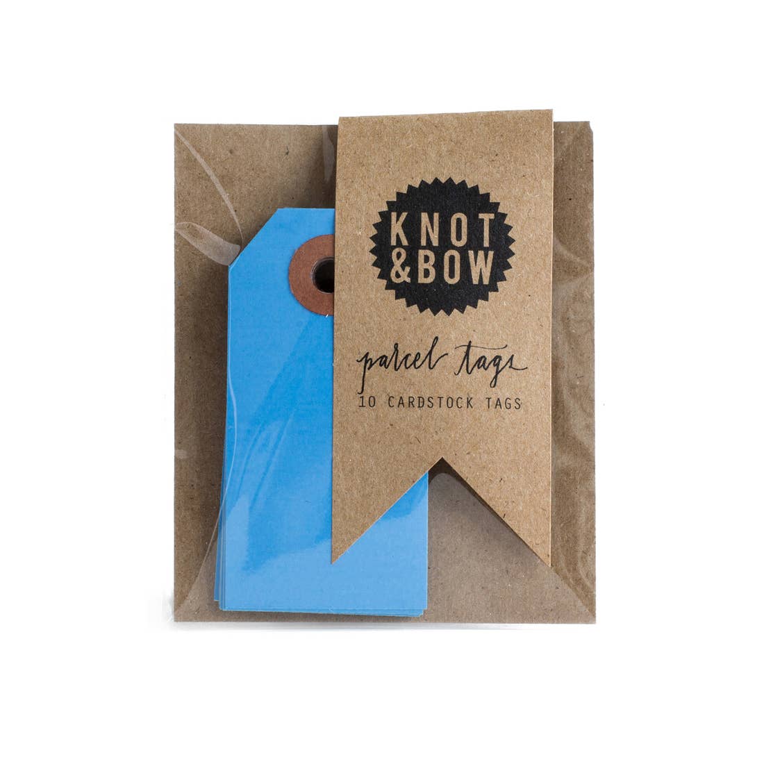 Blue Parcel Tags - Pack of 10
