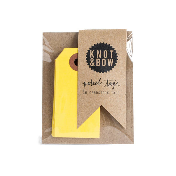 Yellow Parcel Tags